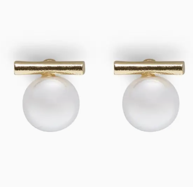 CHALK - Pearl T Earrings