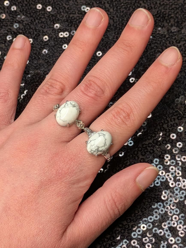 Bague howlite 