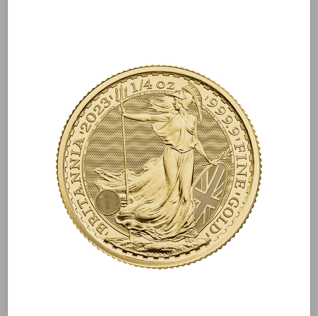UK 1/4oz Gold Britannia 2023 King Charles III