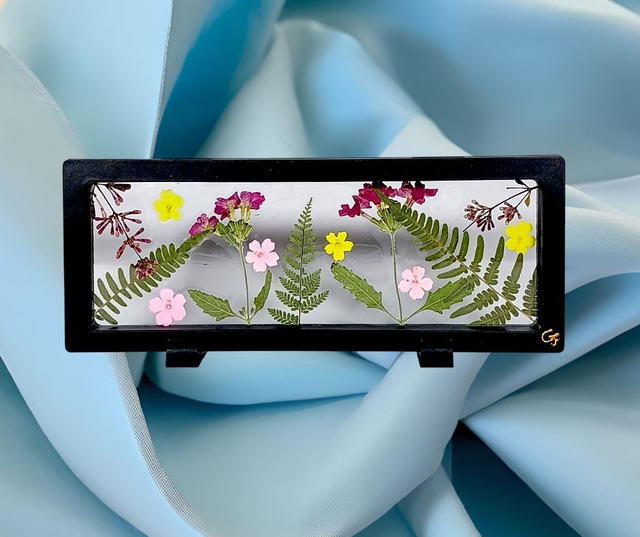 Petit Cadre a Posé 24 x 9 🌺 &quot;Végétaux en veille&quot;