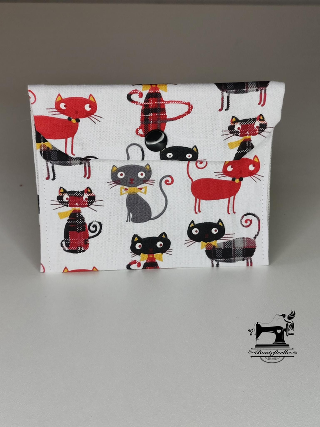Pochette imperméable &quot;CHAT ROUGE&quot;