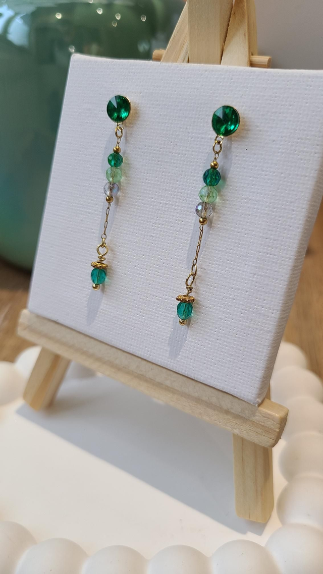 Boucles d’oreilles — SÉLÈNE (verts)