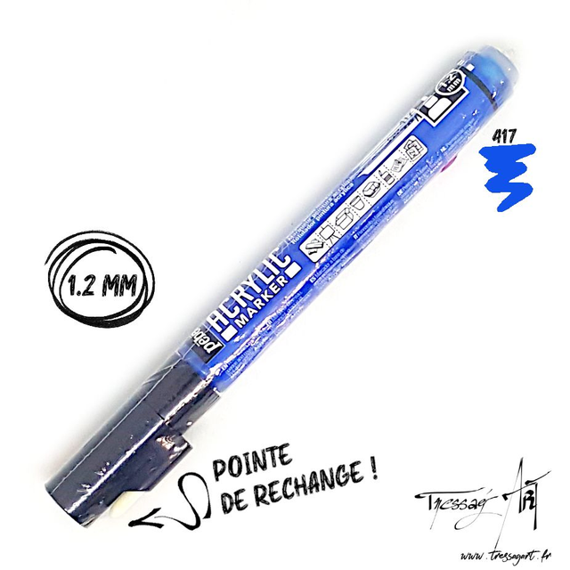 PEBEO - MARQUEUR ACRYLIQUE 1,2mm - BLEU CYAN - PB006417