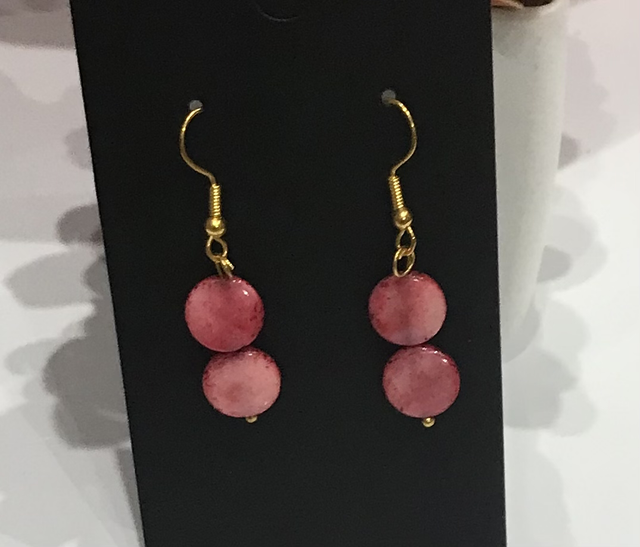 Pink Dangling Earrings - PDE18