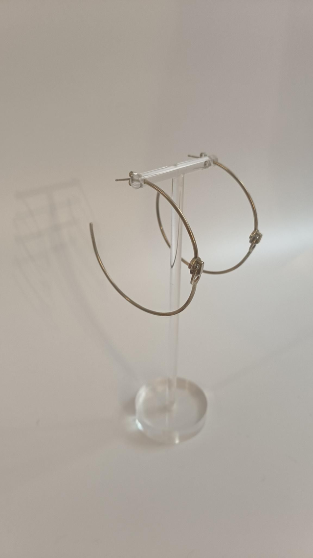 Créoles zip argent - Charlotte Lavergne