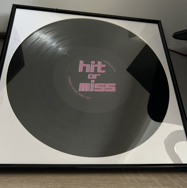 Framed 12” vinyl record