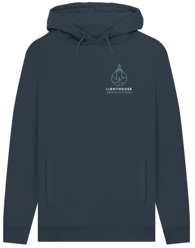 Lighthouse A Fitness Organic Cotton Hoodie with White Puffin Rear - PRE ORDER