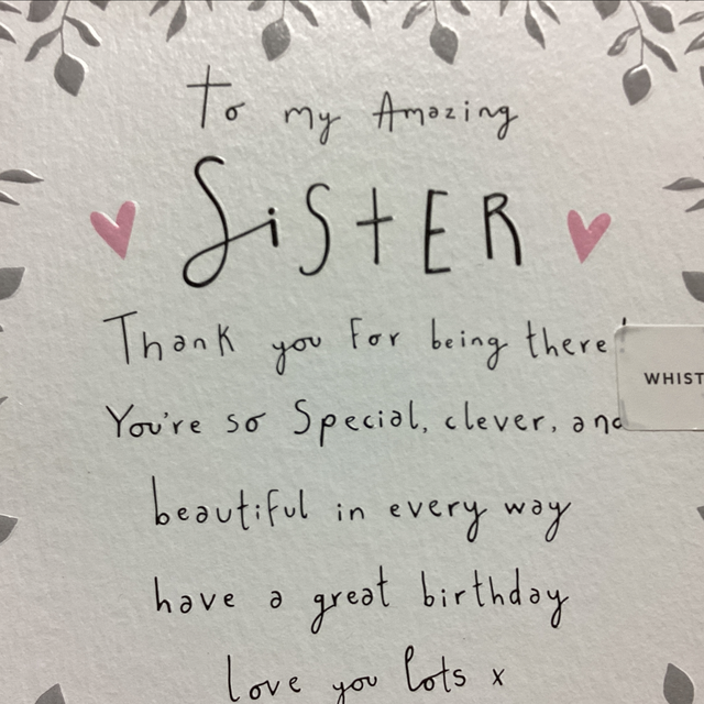 Birthday Relative Sister - Poem Special, Clever and Beautiful WF