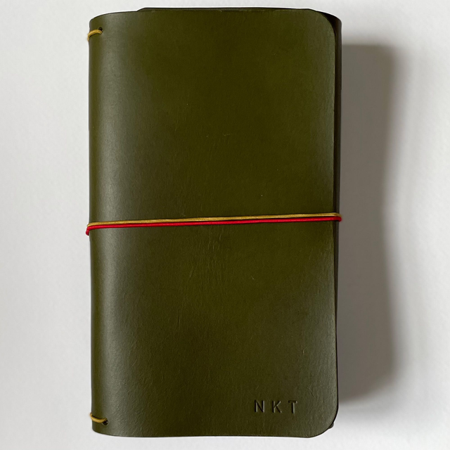 leather journal cover - trifold journal - personalised leather journal - A5 and A6 size