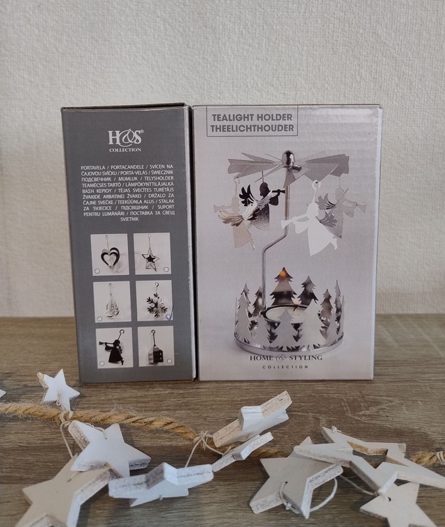 Snowflake tealight carousel