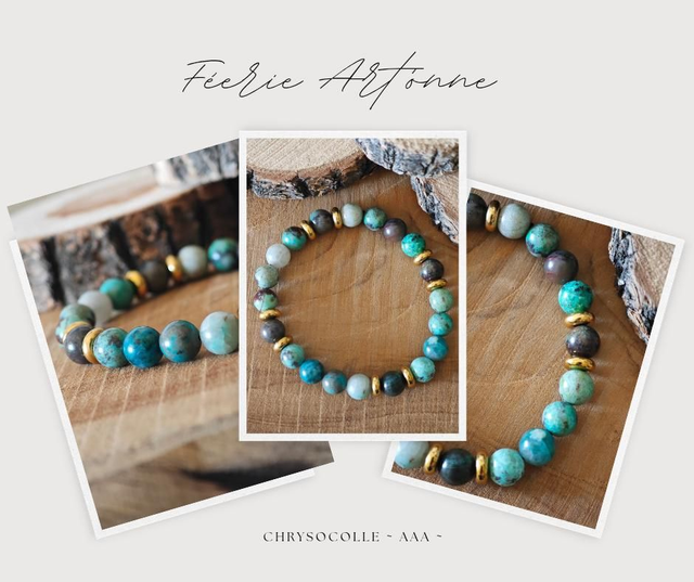 Chrysocolle naturelle AAA 