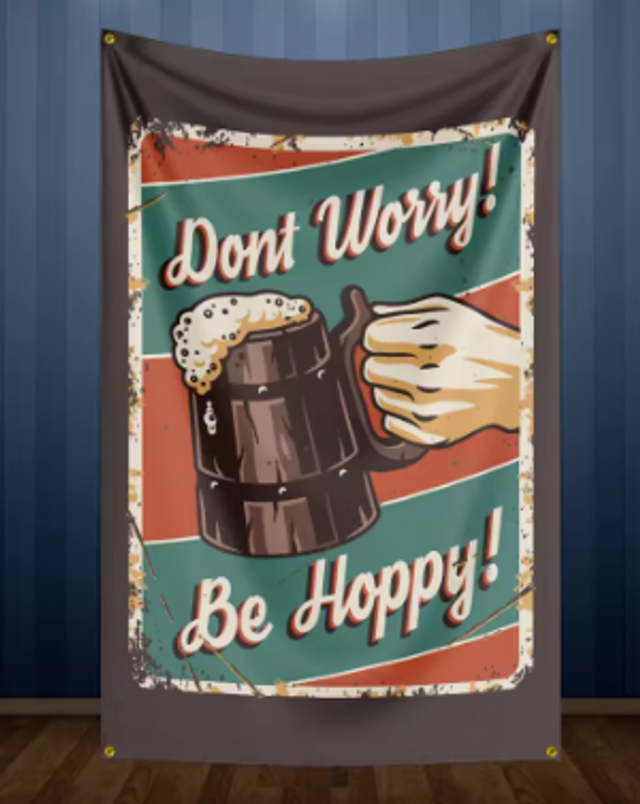 Grote vlaggen Bier decoratie (150x90cm)