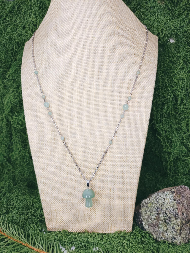 COLLIER - GARDIEN DE LA BRUME (aventurine verte)