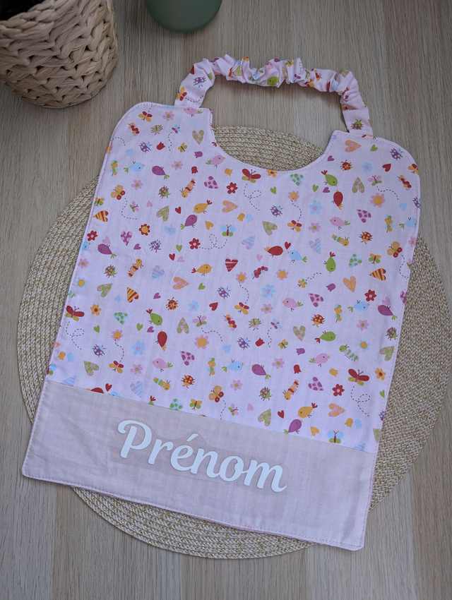 Serviette de cantine enfant petits oiseaux