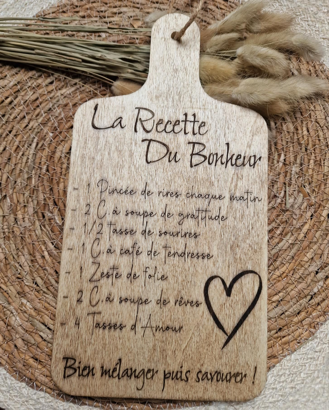 Planche à découper decorative