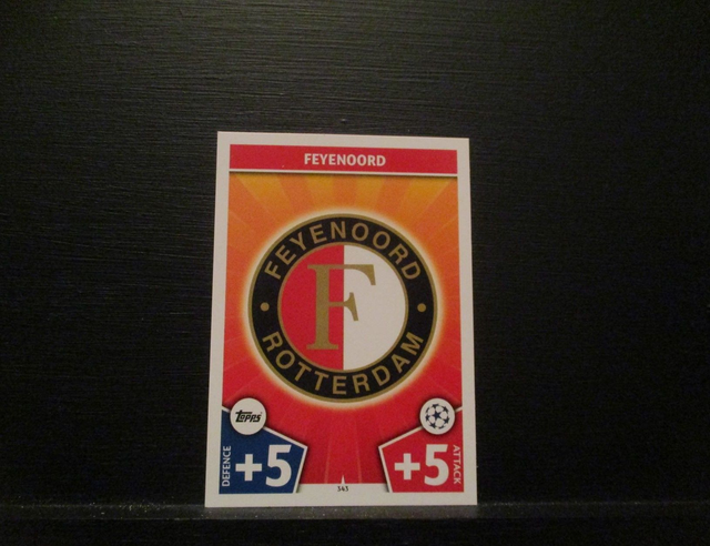 Feyenoord - UEFA Champions League Match Attax 2017/18 Original Trading Card #343