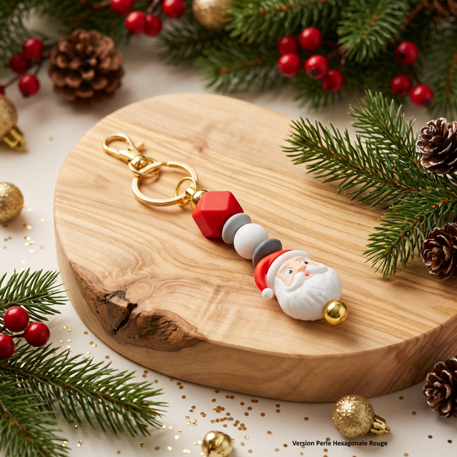 Porte-clé Noël - Papa Nöel