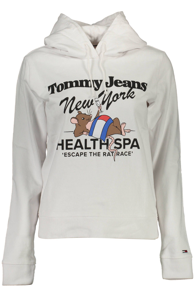 TOMMY HILFIGER FELPA SENZA ZIP DONNA BIANCO