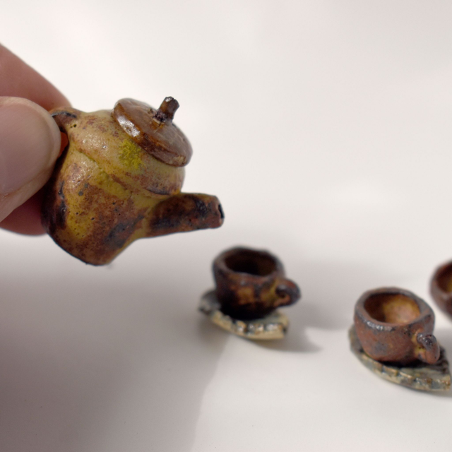 Fairy Tea set - glazed ceramic