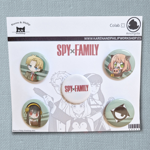 Pack de chapas Spy X Family