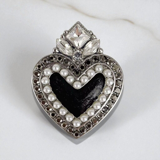 Clip Coeur sacré Argenté