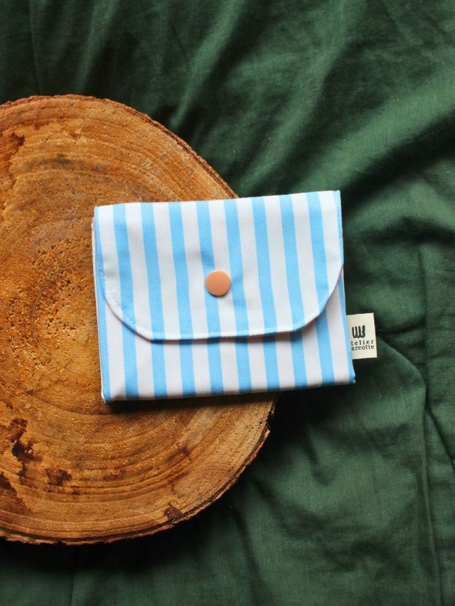 Porte-monnaie Mirabelle - 99% upcyclé, fabriqué en Occitanie