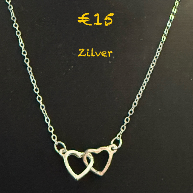 Ketting harten zilver