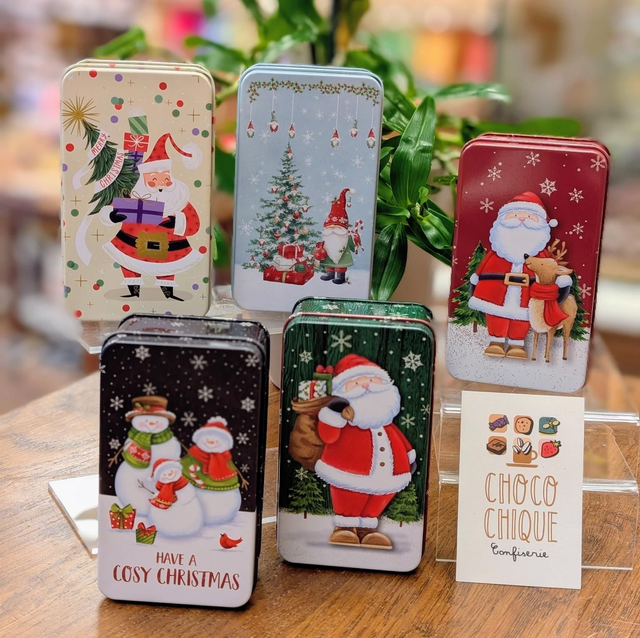 Boîte métallique rectangulaire (vide) 5 modèles différents 