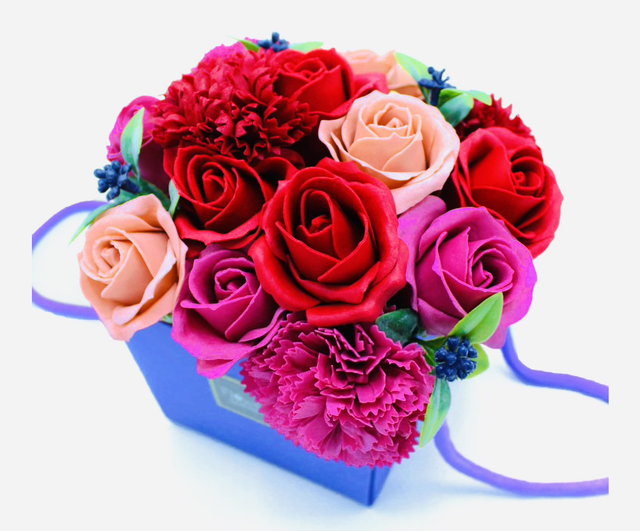 Bouquet fleur de bain violet 