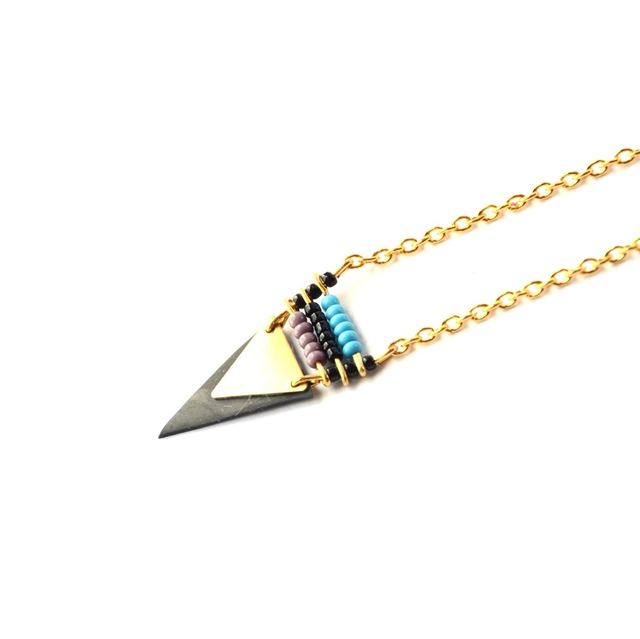 Collier Ethnique en CHAMBRE à AIR de vélo  RECYCLÉE - Pièce Unique