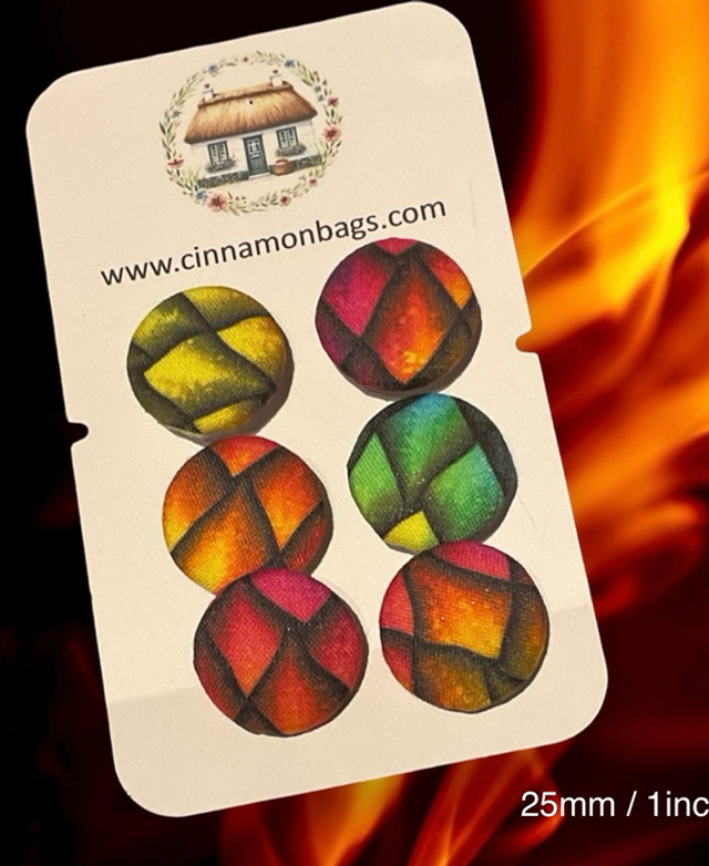 Dragon scale buttons - 25mm/1 inch