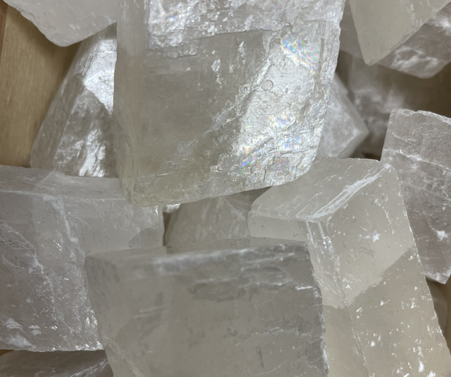 Calcite, a member of Calcite Group, rough crystal