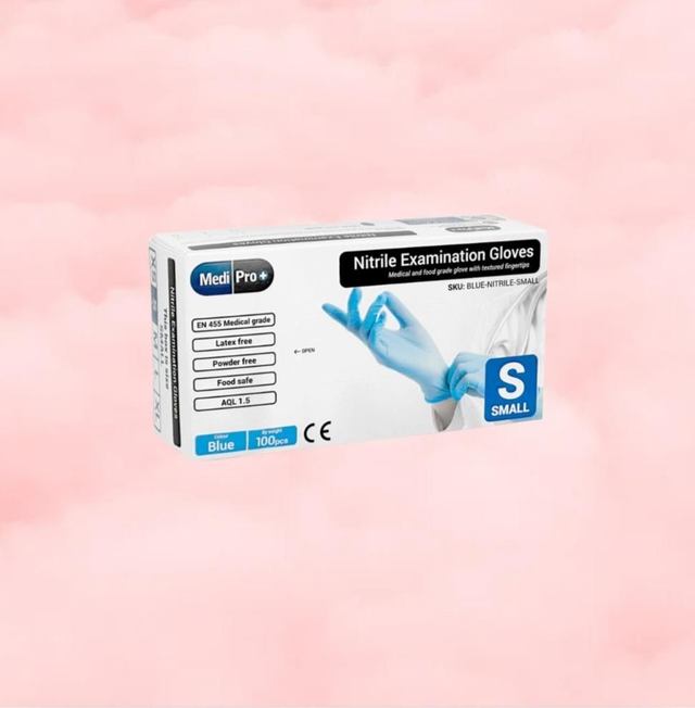 Blue Nitrile Gloves Medical Grade Cat III PPE x 100