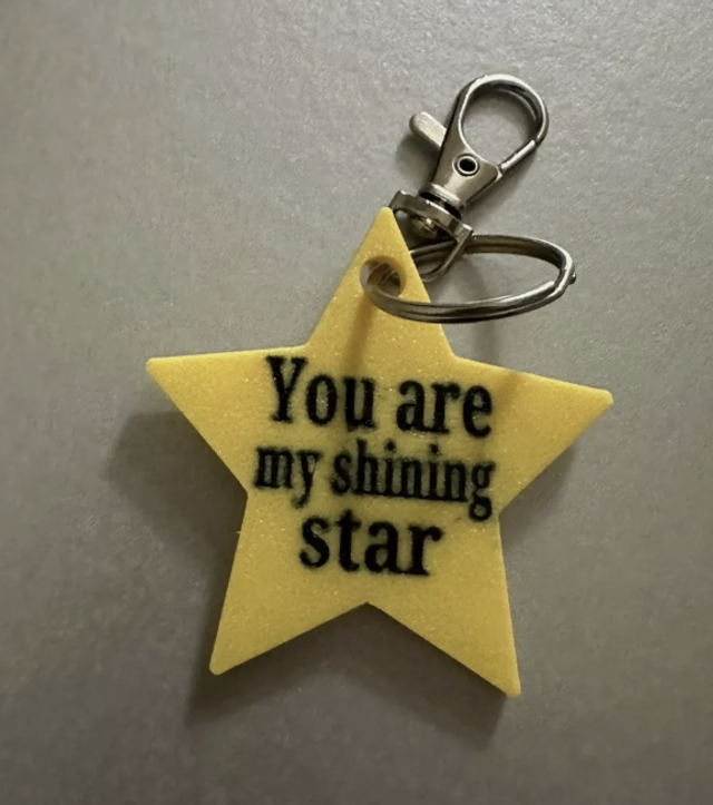 &#039;You are my shining star&#039; Keychain