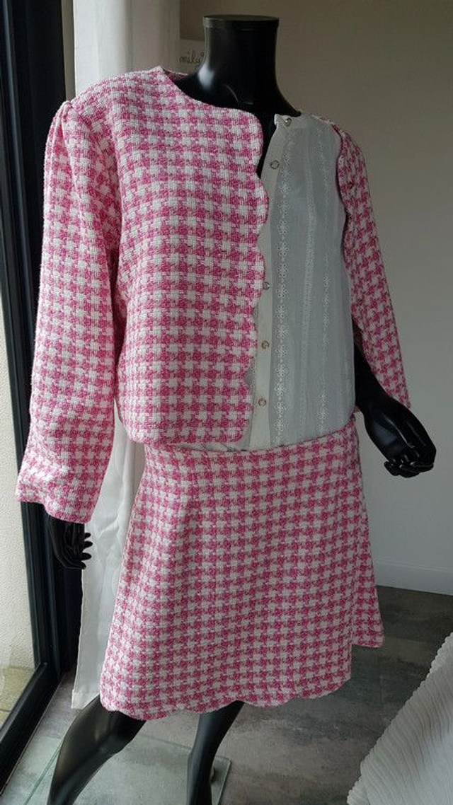 Jupe trapèze en tweed Naf Naf Mora 