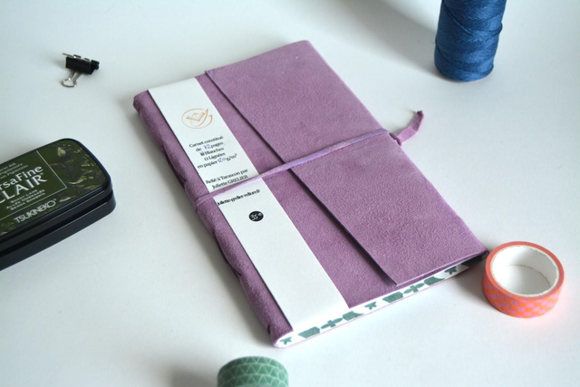 Carnet de voyage violet PASTEL