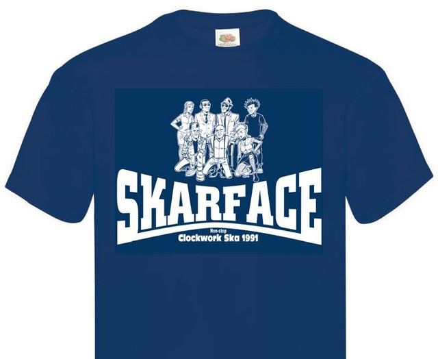 SKARFACE - Tshirt Lonsdale style / NAVY BLUE / Men (1)