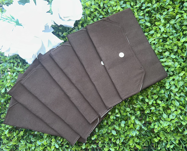 Trousse fait main pour ranger les étiquettes à scratch 