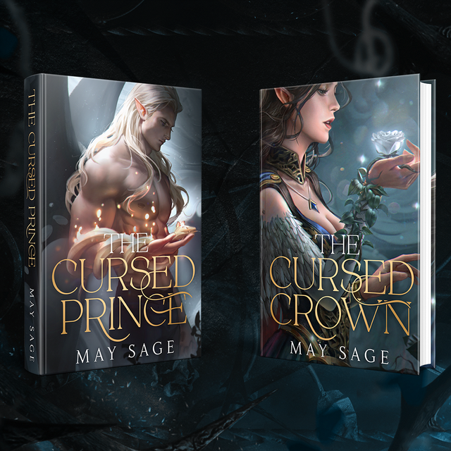 The Cursed Prince + The Cursed Crown Hardbacks illustrated