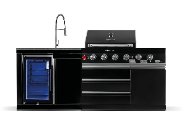 BB-S6 Outdoor-Küche | 4+2 Gasgrill | Cool-Clean