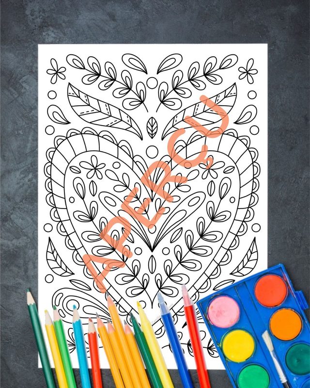 Pack coloriages Saint-Valentin