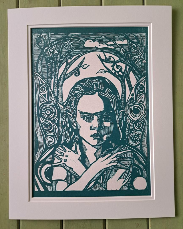 Away with the Fairies Print with Mount