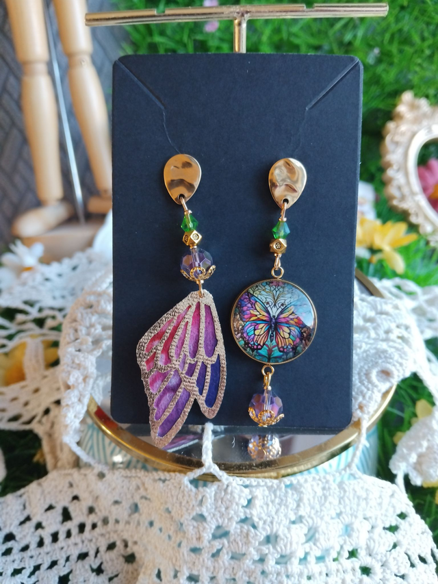 boucles d'oreilles papillon