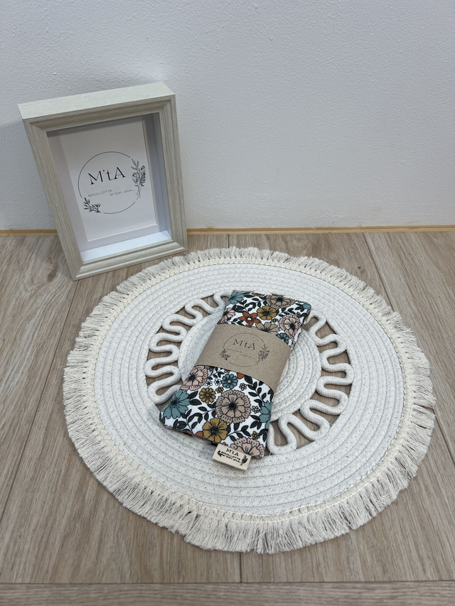 Bouillotte Déhoussable milleraie Fleurs 70's