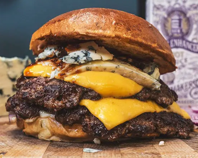 The Stack &#039;N&#039; Blue Burger