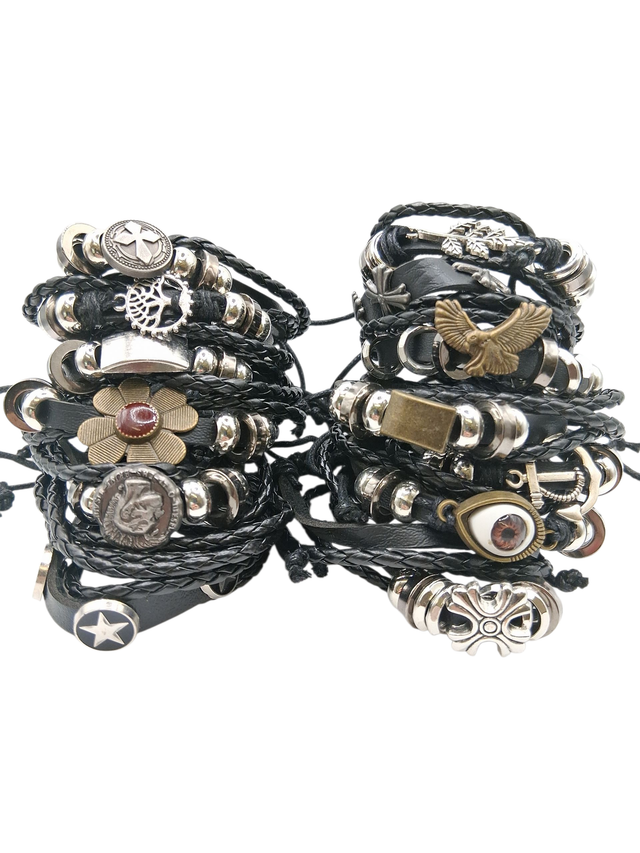 Lederarmband schwarz