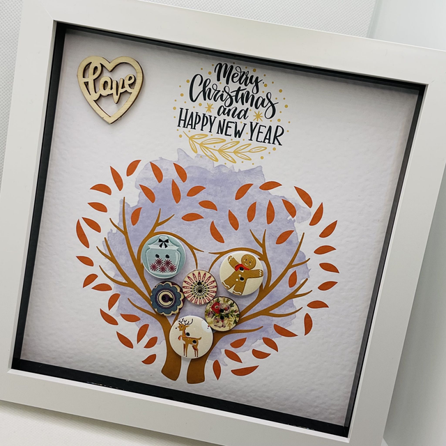 Personalised Christmas frame. Beautiful Christmas gift.