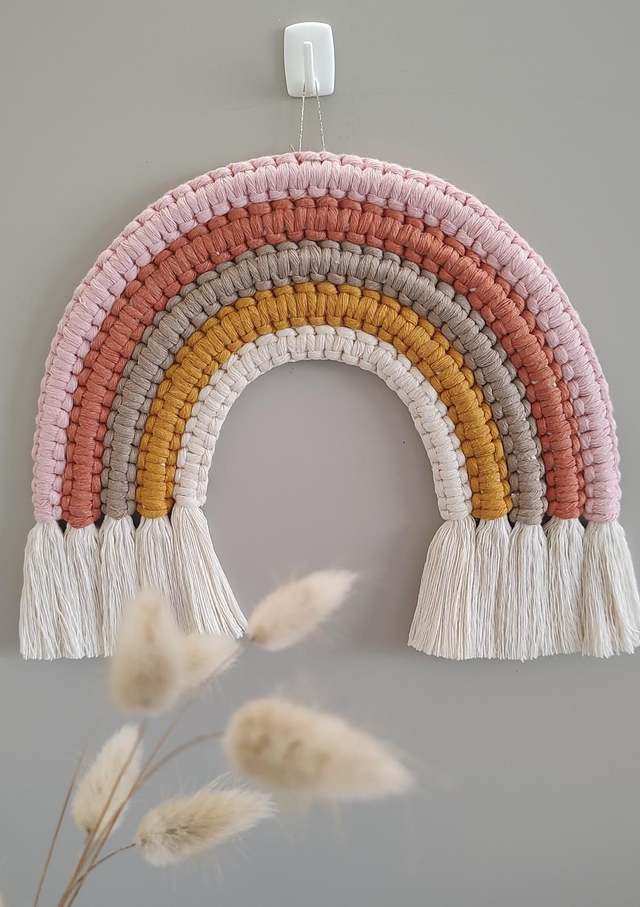 Arc-en-ciel macramé - Déco murale bohème - EMERA