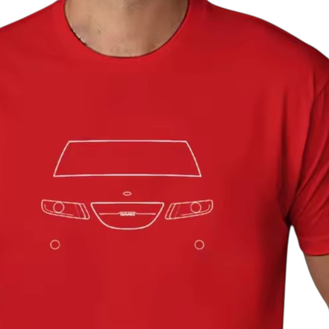 T-Shirt Saab 9-5 NG rood