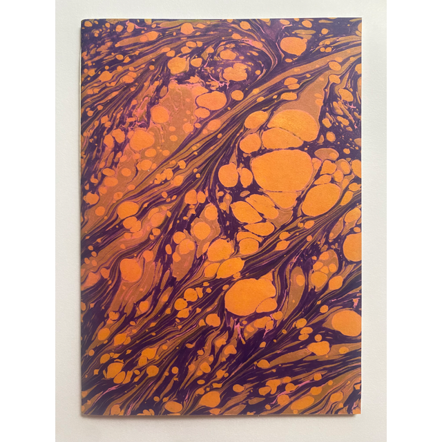 Softbound Notebook, Purple And Orange Swirl